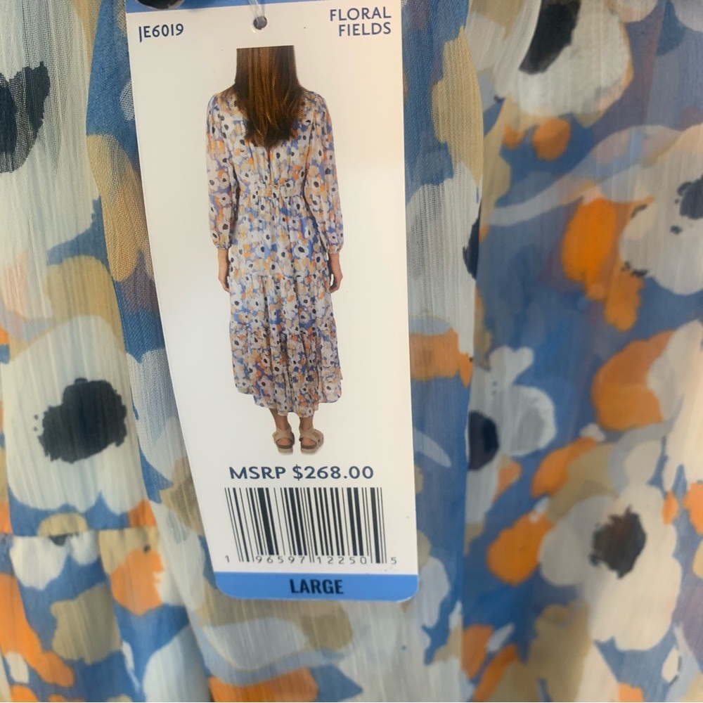 Joie Limited Edition Floral Fields Tiered Chiffon Maxi Dress - Picture 6 of 15